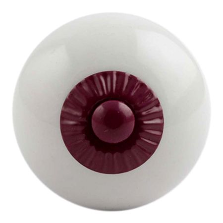 White Purple Fitting Ceramic Knob